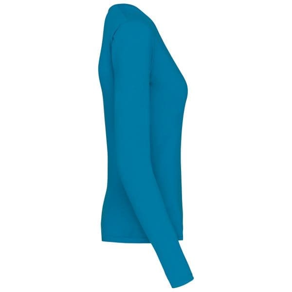 T-shirt col V manches longues femme – Image 214