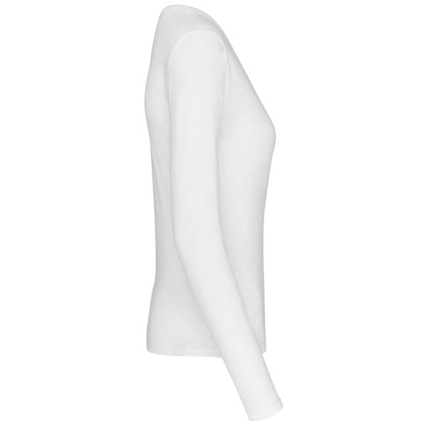 T-shirt col V manches longues femme – Image 226