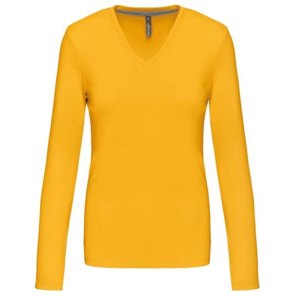 T-shirt col V manches longues femme – Image 249