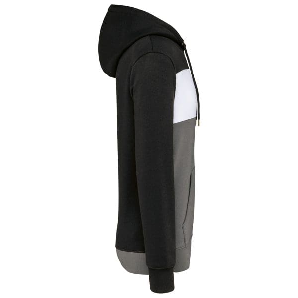 Sweat-shirt tricolore à capuche unisexe – Image 13