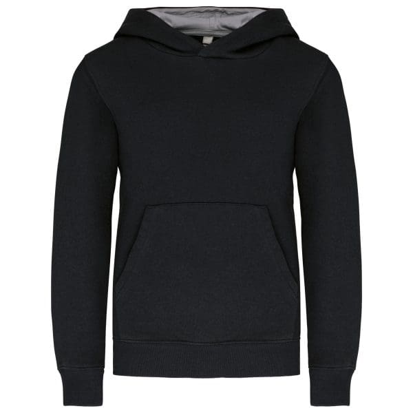 Sweat-shirt capuche contrastée enfant – Image 10