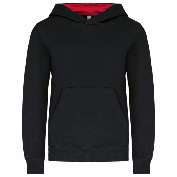 Sweat-shirt capuche contrastée enfant – Image 18