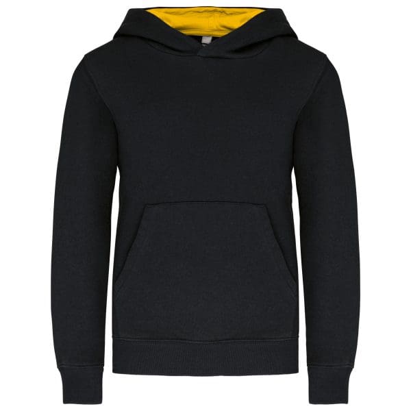 Sweat-shirt capuche contrastée enfant – Image 26