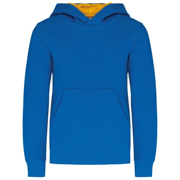 Sweat-shirt capuche contrastée enfant – Image 58