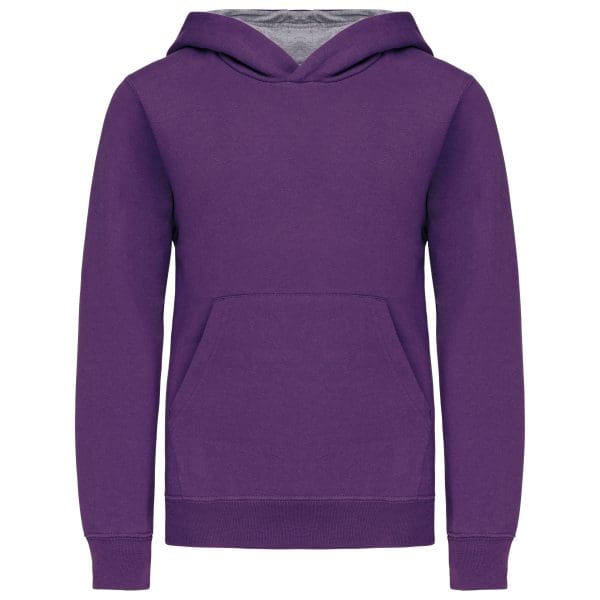 Sweat-shirt capuche contrastée enfant – Image 90
