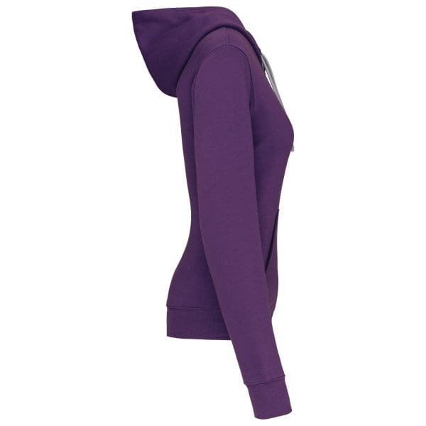 Sweat-shirt capuche contrastée femme – Image 155