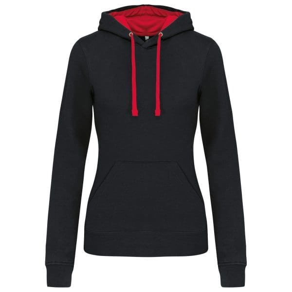 Sweat-shirt capuche contrastée femme – Image 22
