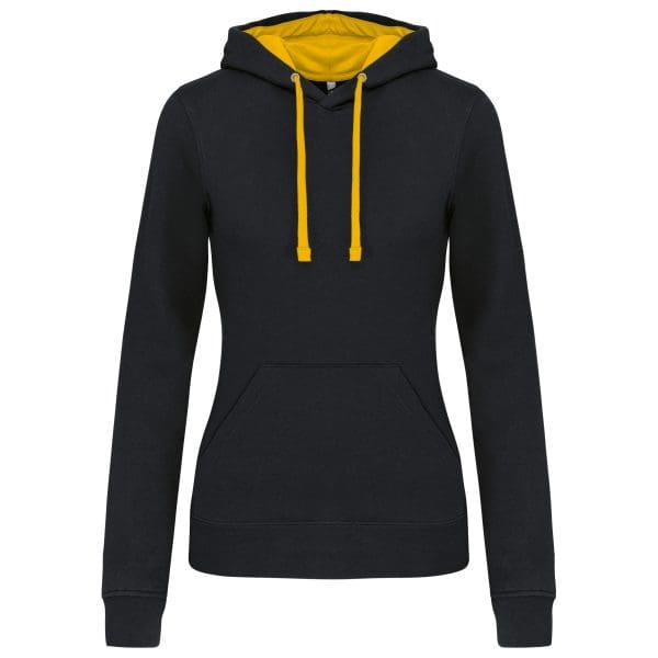 Sweat-shirt capuche contrastée femme – Image 34