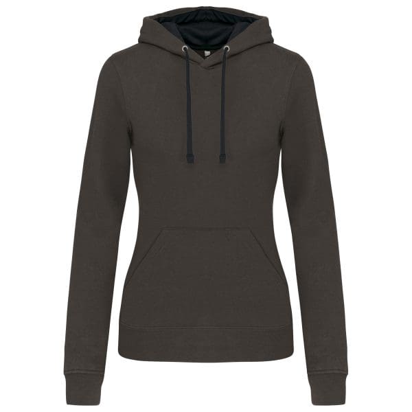 Sweat-shirt capuche contrastée femme – Image 46