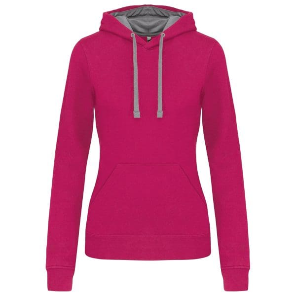 Sweat-shirt capuche contrastée femme – Image 58
