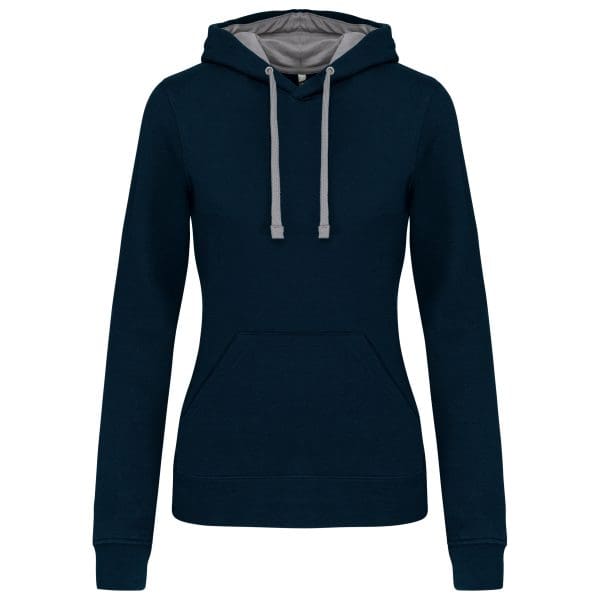 Sweat-shirt capuche contrastée femme – Image 106