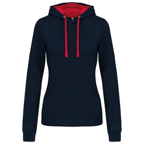 Sweat-shirt capuche contrastée femme – Image 118