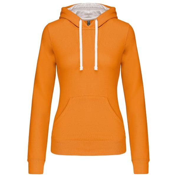 Sweat-shirt capuche contrastée femme – Image 130