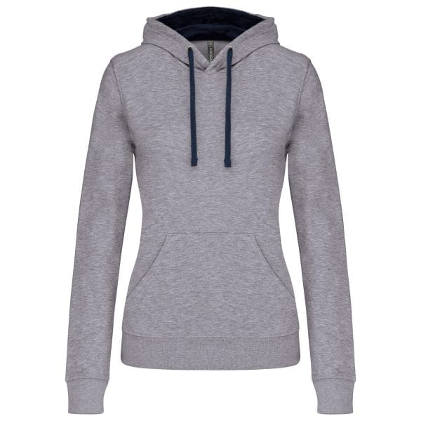 Sweat-shirt capuche contrastée femme – Image 142