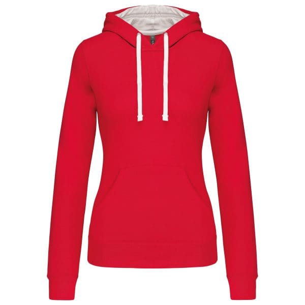 Sweat-shirt capuche contrastée femme – Image 166