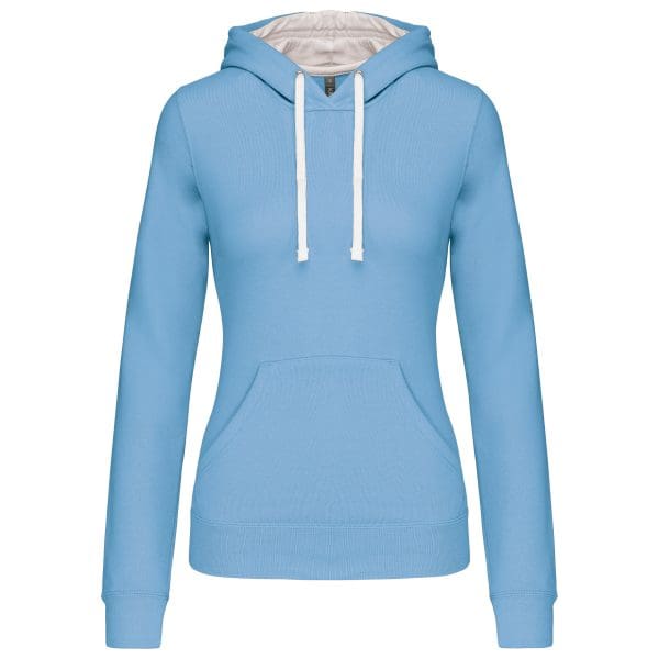 Sweat-shirt capuche contrastée femme – Image 178