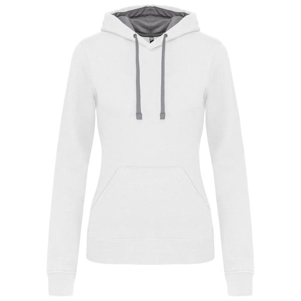 Sweat-shirt capuche contrastée femme – Image 202