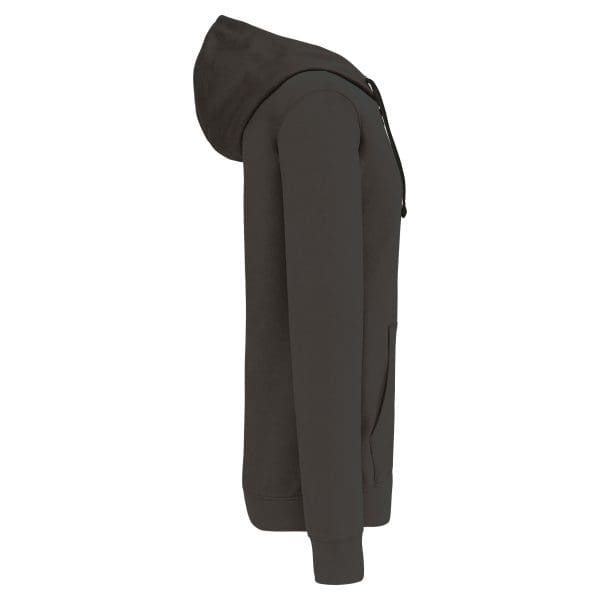 Sweat-shirt zippé capuche contrastée – Image 59