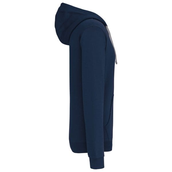 Sweat-shirt zippé capuche contrastée – Image 107