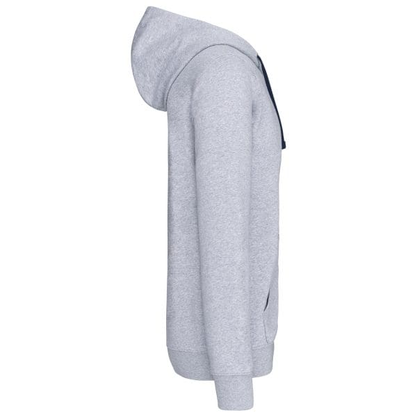 Sweat-shirt zippé capuche contrastée – Image 139