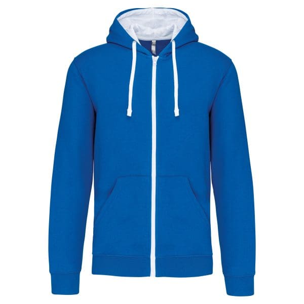 Sweat-shirt zippé capuche contrastée – Image 90