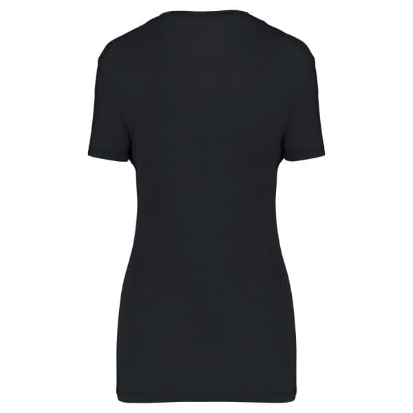 T-shirt Lyocell TENCEL™ col V manches courtes femme - 145 g – Image 51