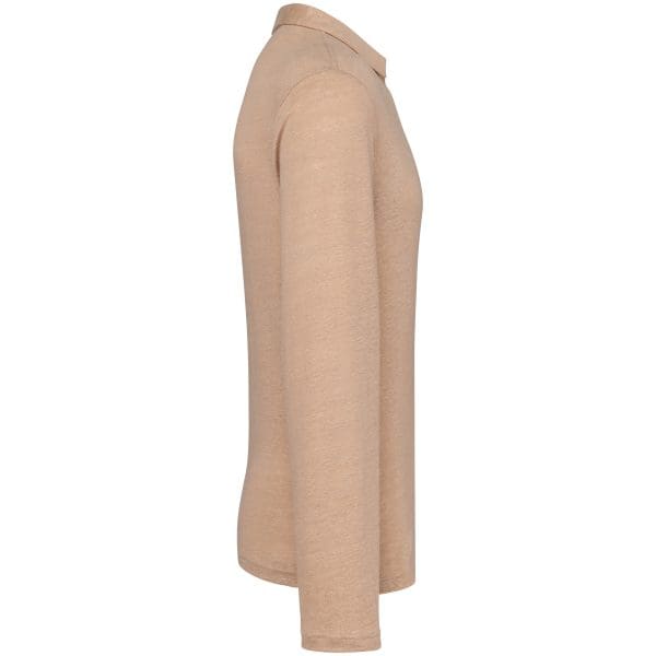 Polo manches longues en lin homme – Image 17