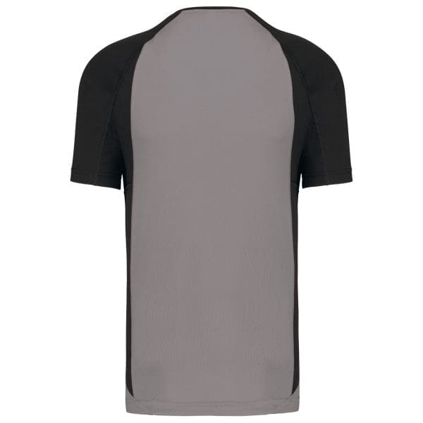 T-shirt de sport bicolore manches courtes unisexe – Image 173