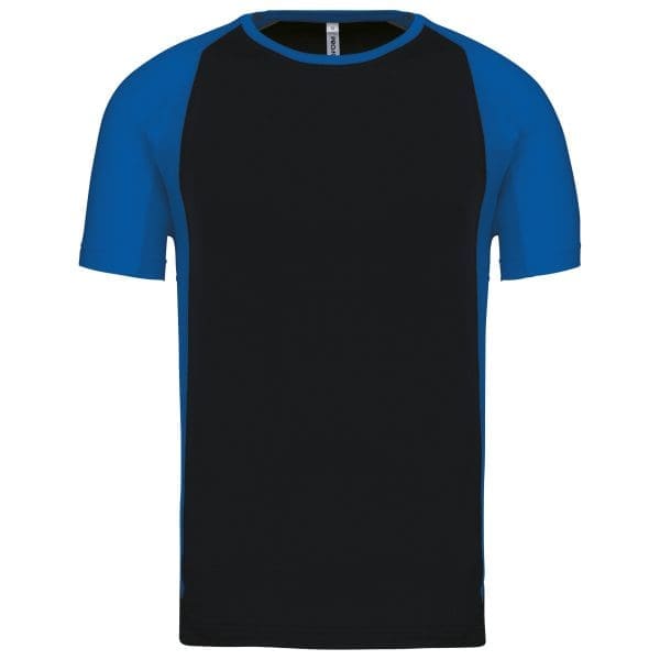 T-shirt de sport bicolore manches courtes unisexe – Image 8