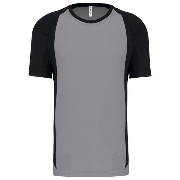 T-shirt de sport bicolore manches courtes unisexe – Image 24