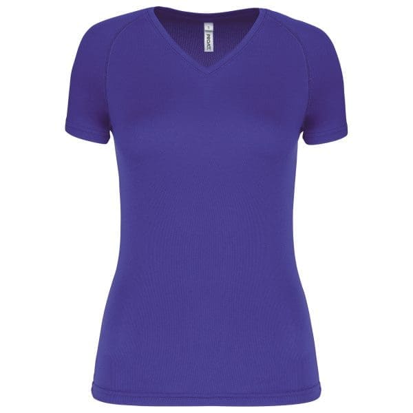 T-shirt de sport manches courtes col v femme – Image 155