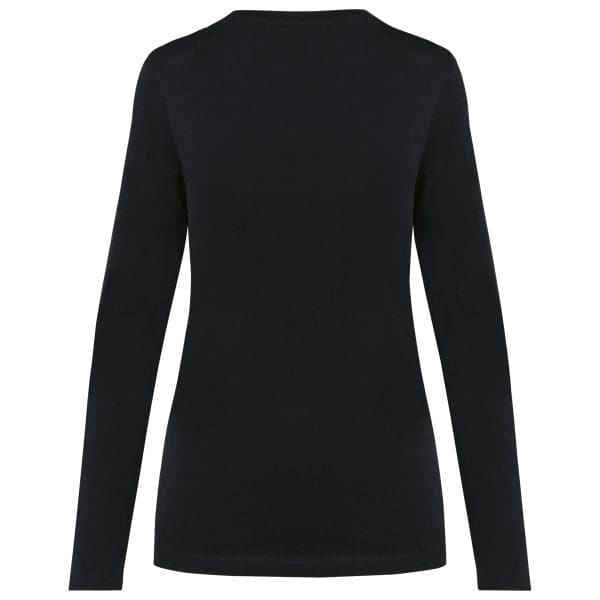 T-shirt Supima® col V manches longues femme – Image 59