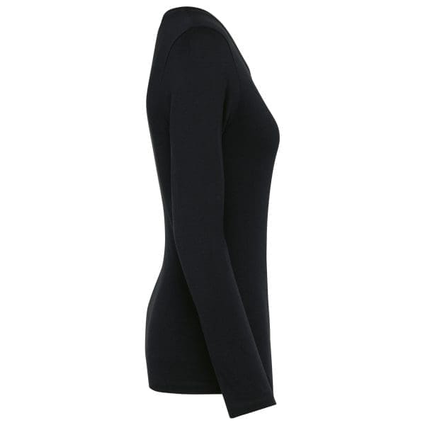 T-shirt Supima® col V manches longues femme – Image 14
