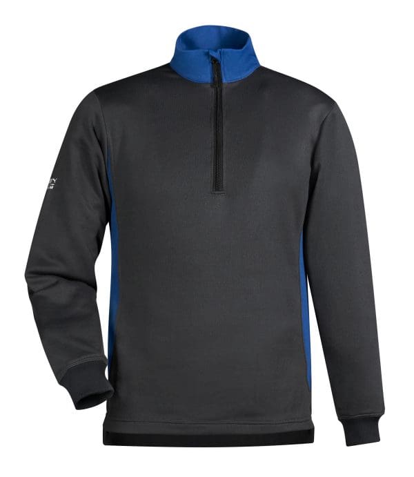 Sweat-shirt col zippé unisexe
