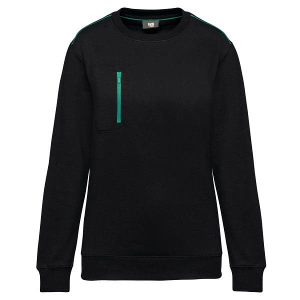 Sweat-shirt Day To Day zip poche contrastée unisexe – Image 23