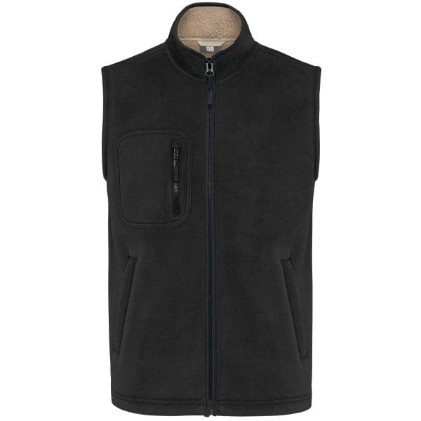 Bodywarmer polaire avec intérieur sherpa unisexe – Image 18