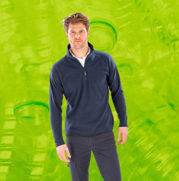 Micropolaire recyclée col zippé – Image 9