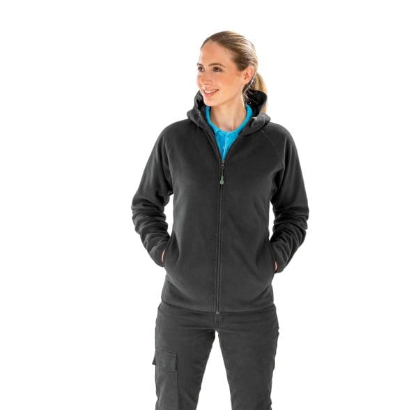 Veste à capuche en micropolaire recyclée – Image 5