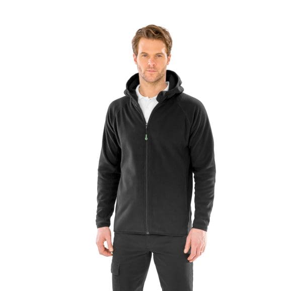 Veste à capuche en micropolaire recyclée – Image 3