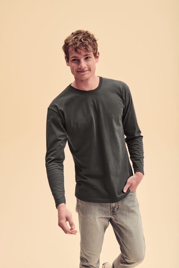 T-shirt homme manches longues Valueweight (61-038-0)