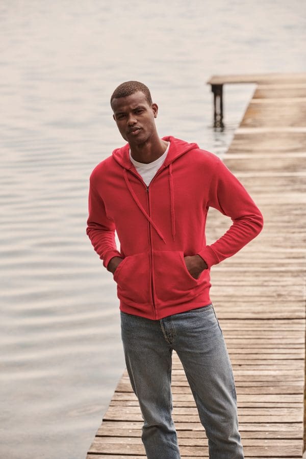 Sweat-shirt homme zippé capuche Classic (62-062-0)