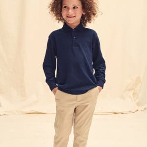 Polo enfant 65/35 manches longues