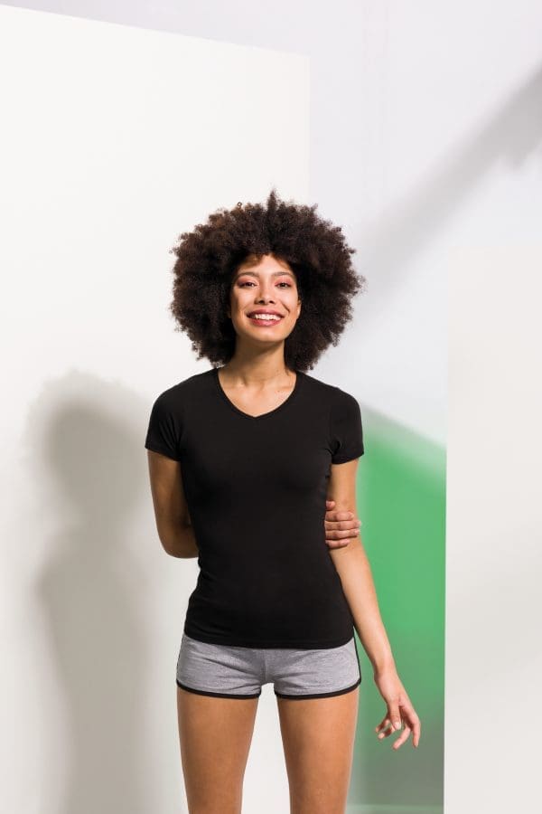 T-shirt femme col v Feel Good – Image 3