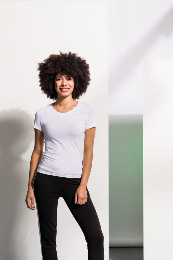 T-shirt femme col v Feel Good