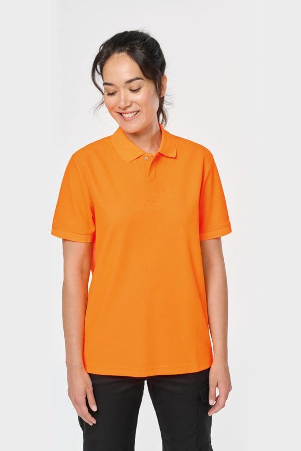 Polo unisexe écoresponsable coton/polyester – Image 8