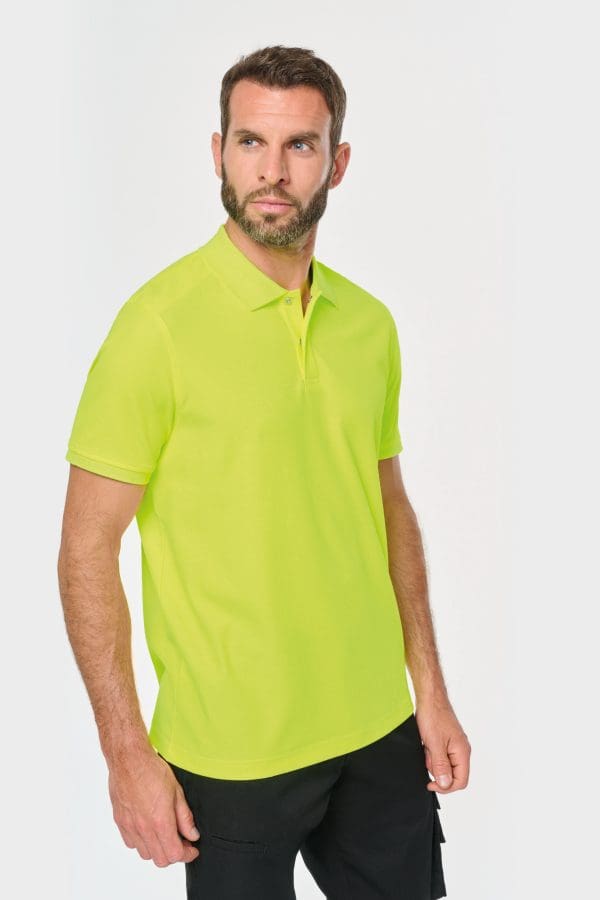 Polo unisexe écoresponsable coton/polyester – Image 5