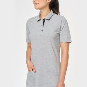 Polo long manches courtes femme