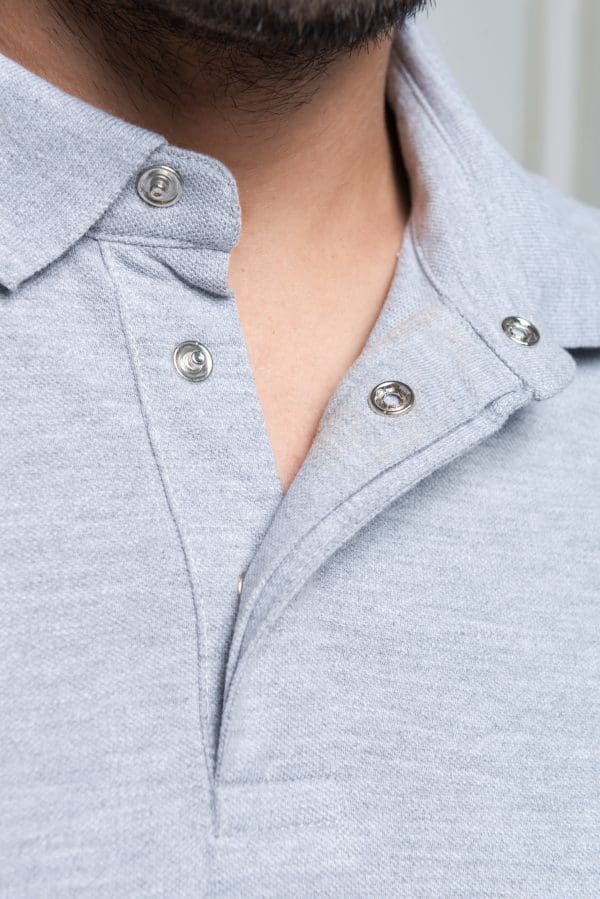 Polo col boutons pression manches courtes homme – Image 11