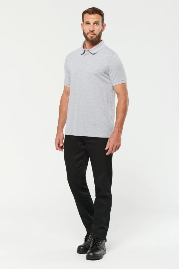 Polo col boutons pression manches courtes homme – Image 5