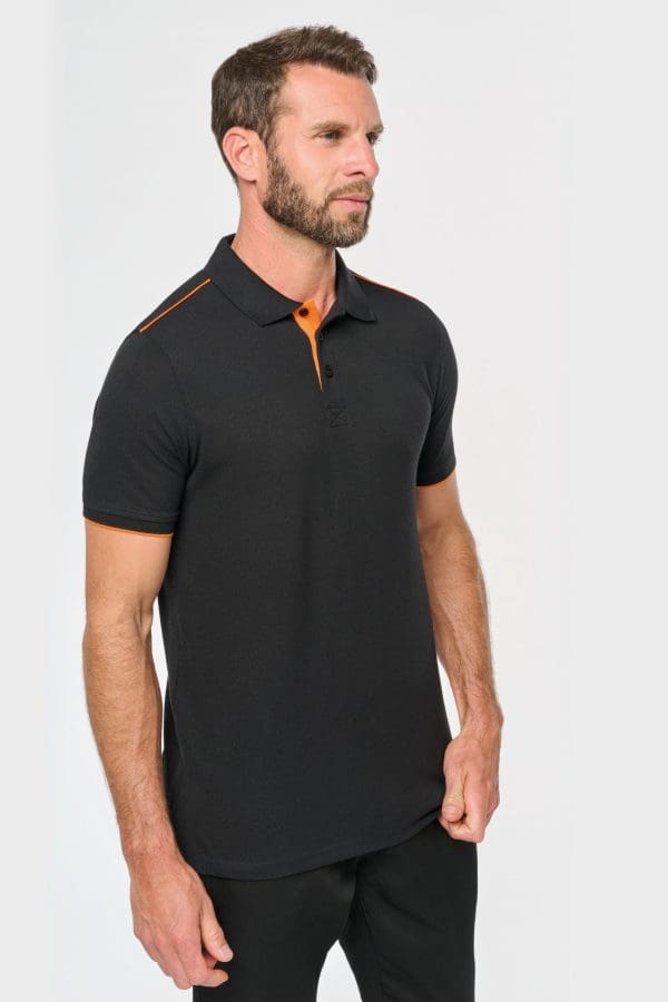 Polo Day To Day contrasté manches courtes homme – Image 4